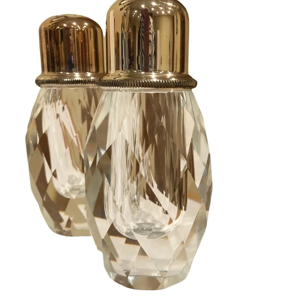 𝅺vintage Heavy Crystal Salt & Pepper